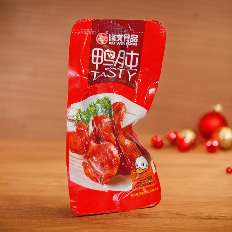 温州特产修文鸭食品即食鸭肫香辣