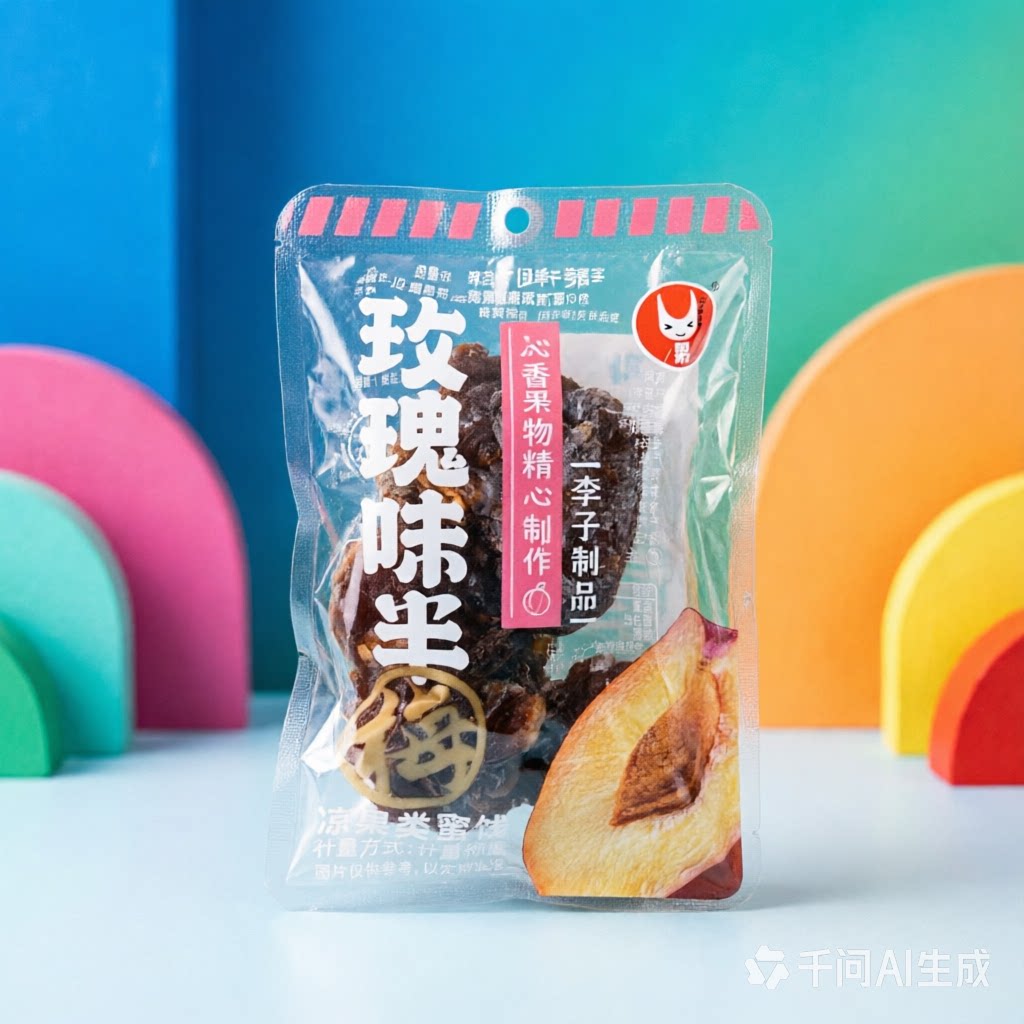 u果玫瑰味半梅独立小包装零食蜜饯水果干话梅干酸甜可口小食年货