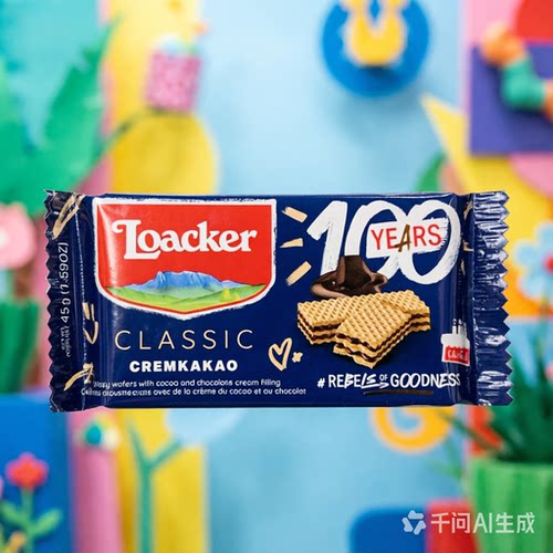莱家巧克力味威化饼干独立小包装45克