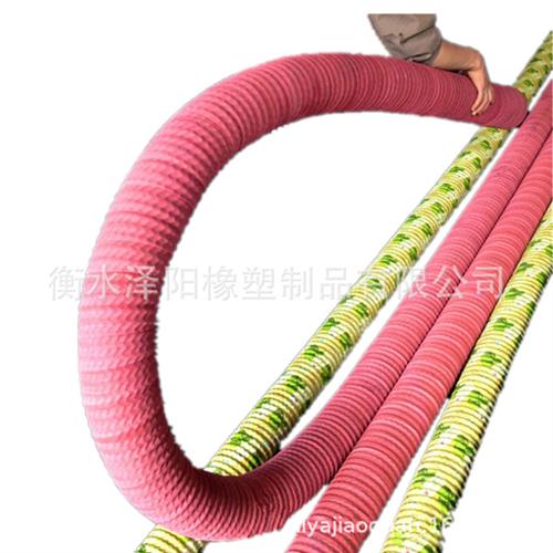 衡水景县泽阳DN89 102mm耐磨柔软上料机吸粮机专用钢丝橡胶软管