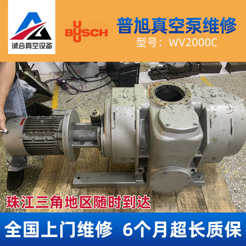 全国上门进口busch普旭wv2000c罗茨泵旋片泵真空泵设备维修保养