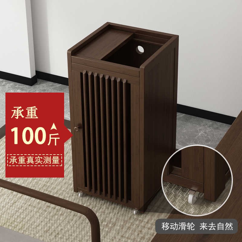 茶桌家用小茶台边柜侧柜实t木泡茶吧茶几烧水壶一体纯净水桶架柜