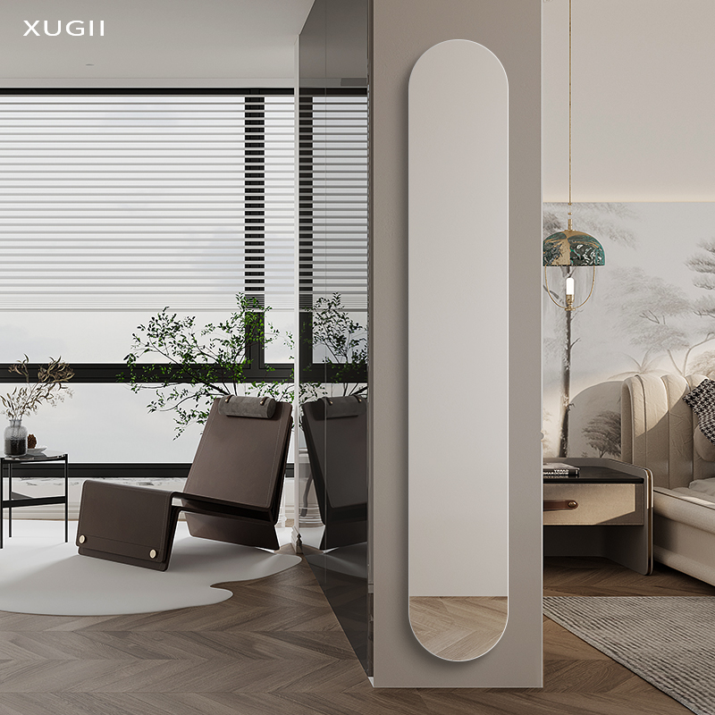 小户型超窄穿衣镜玄关镜子