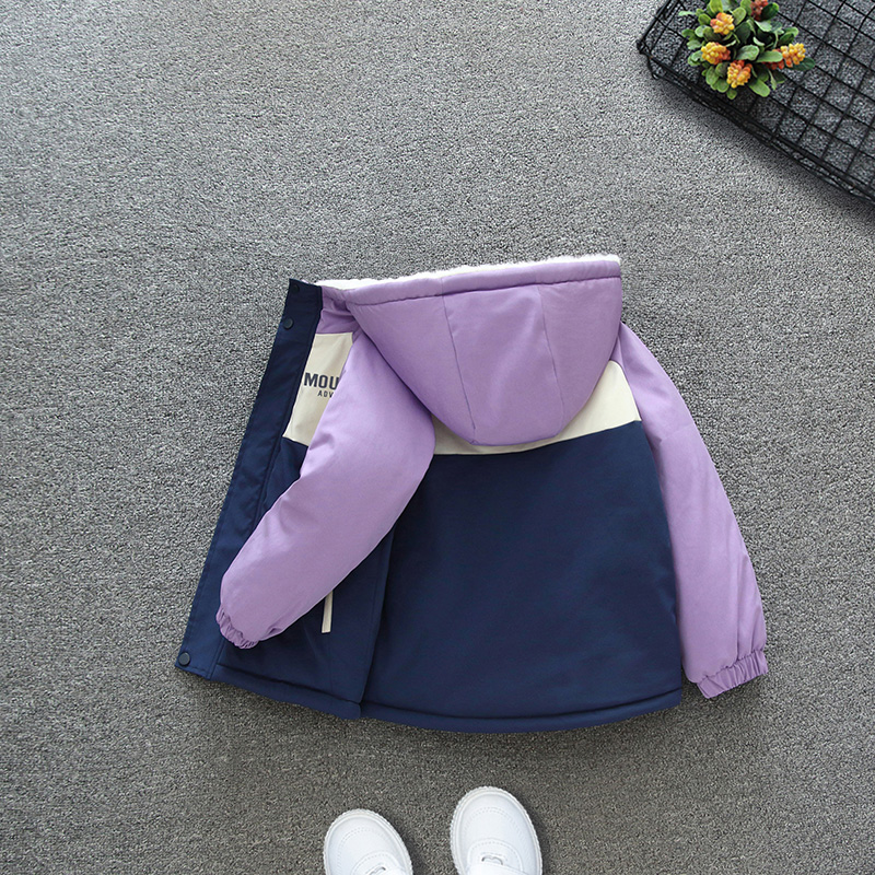 男童外套秋冬款2025新款冬季加绒加厚女童时尚冬装棉衣儿童派克服