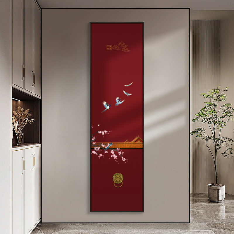 雅韵玄关新中式国风装饰画