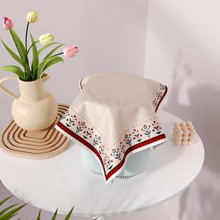 咖啡机防尘盖布家用厨房专用万能小尺寸盖巾轻奢高级感正方形方巾