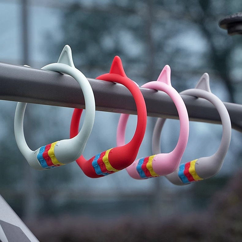 喵星人折叠自行车配件防盗锁