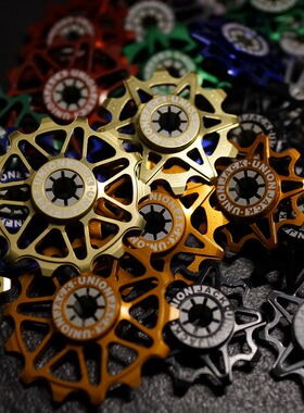 UnionJack 小布折叠自行车改装钛陶瓷正负齿全CNC铝制变速导轮