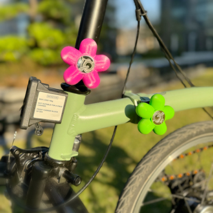 适用小布Brompton改装心情件多巴胺花朵水龙头 C扣改装旋钮快拆