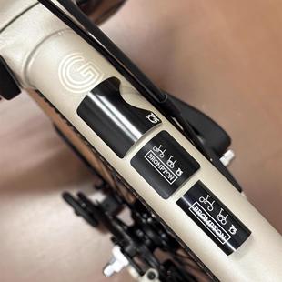 适用brompton小布折叠自行车配件gline用五通后叉防刮保护片