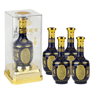 【酒厂自营】皖酒王百年皖酒绵爽15年41度500mL*4瓶白酒纯粮浓香