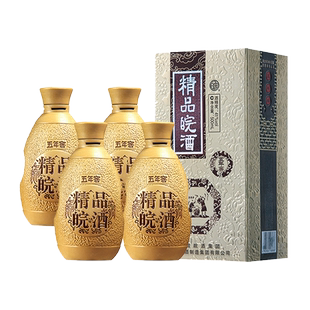 【升级带盒】安徽皖酒王精品皖酒5年窖41度500ml*4瓶白酒纯粮原浆