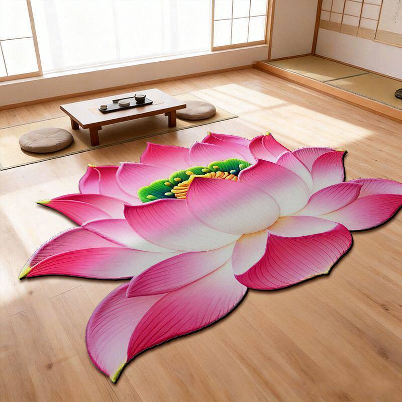 打坐专用毯子莲花异形禅修颂钵冥想打坐地毯禅意曼陀罗风垫子瑜伽