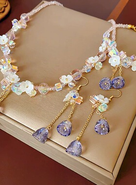 西太后Vintage中古风锁骨链套装