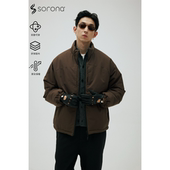 BCALM 双面穿棉服 日系宽松索罗娜棉衣立领夹棉加厚外套夹克男