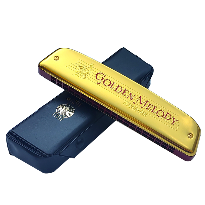 和来HOHNER德国20孔复音口琴 GOLDEN MELODY 进阶专业演奏款2416