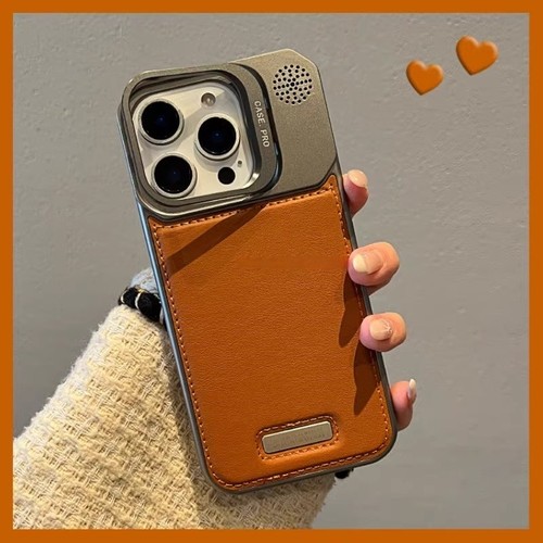 金属镜头支架苹果素皮纹无边框壳