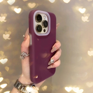 好手感复古酒红多巴胺色适用苹果17手机壳iPhone15pro耐脏液态硅胶6保护套14plus果冻12女13promax全包防摔硬