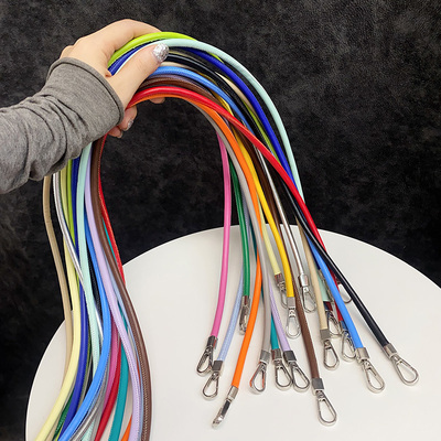 斜挎长挂绳皮质挂绳包包配饰链子