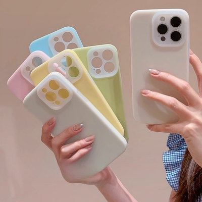 苹果16手机壳精孔全包果冻耐脏壳