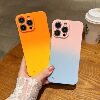 适用iphone17promax苹果14手机壳12男女款16简约13pro半包硬壳x/xs/xr超薄7/8plus渐变晕染双色肤感无边框Pro