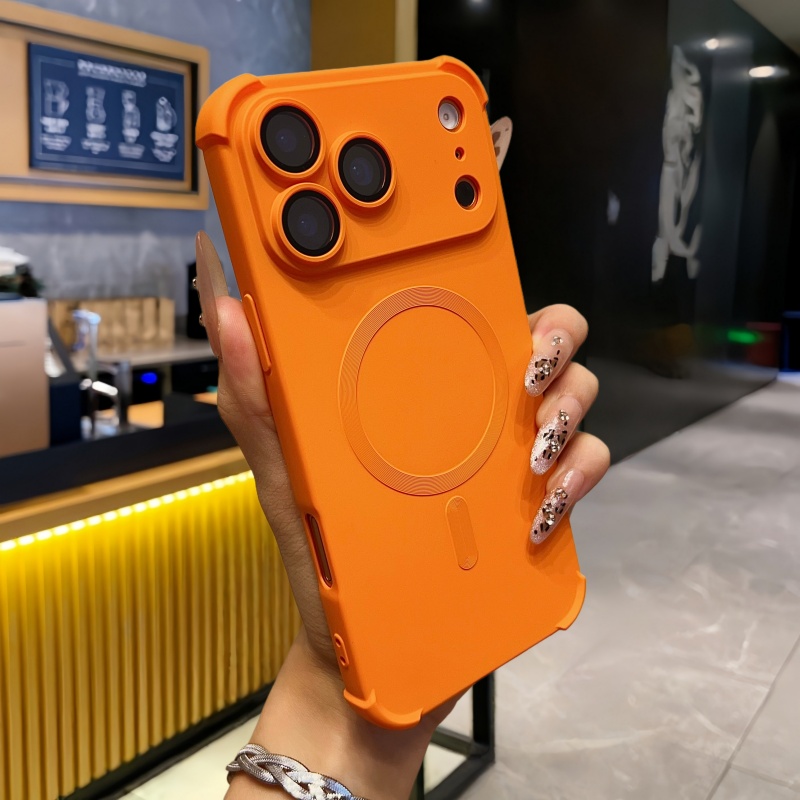 适用苹果17手机壳精孔磁吸16plus