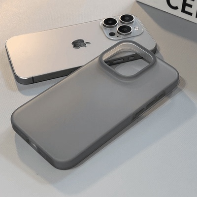 半透超薄直边大孔xs硅胶苹果简约