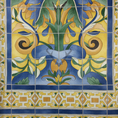 英国Cole&Son瓷砖拼接纹SEVILLE背景墙纸壁纸117/5013 5014 5015