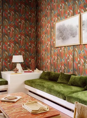 ARTE比利时进口MELAKY MANDRAVA多彩刺绣背景墙纸壁纸40760 40761