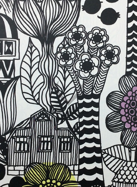 意大利JV现代玛莉美歌Marimekko墙纸壁纸23305 23306 23320 23321