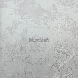 做旧人物 法式 卧室提花无缝墙布PT6 005 034 塞尚CEZANNE 029 美式