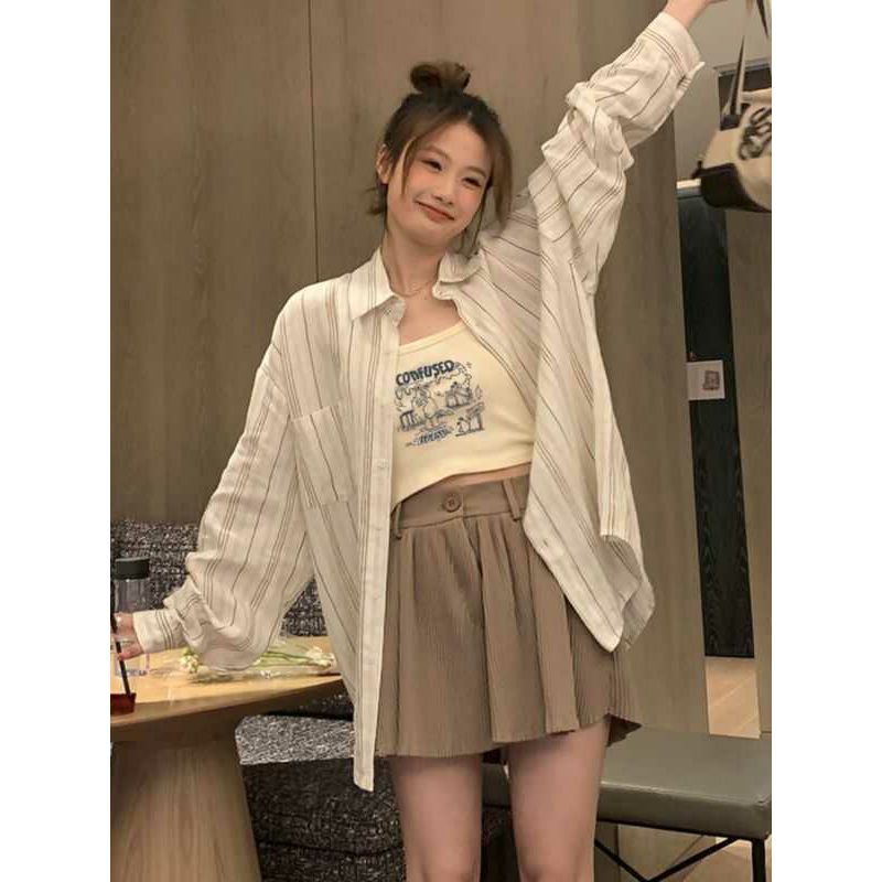 2024新款设计感美式吊带夏季原宿风内搭外穿卡通印花打底上衣