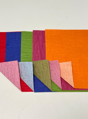 铃木双面皱纹纸 机器染色和纸 日本进口基础手工折纸