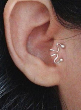 Single Earring Unique New Alloy Branch Tragus Piercing Earr