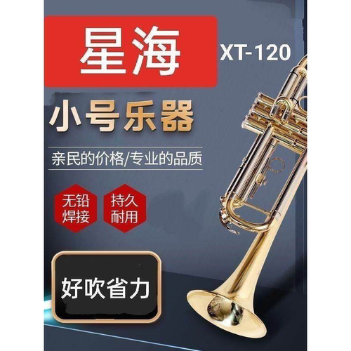 全新星海小号降B调学生成人初学考级专业演奏通用小号乐器XT-120