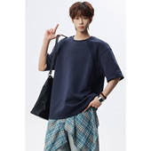 潮牌 重磅男女卫衣宽松内搭上衣美式 T恤男春季 潮牌美式