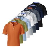 2026夏季 上衣凉爽翻领 跨境亚马逊3D休闲舒适百搭潮流冰丝亲肤短袖