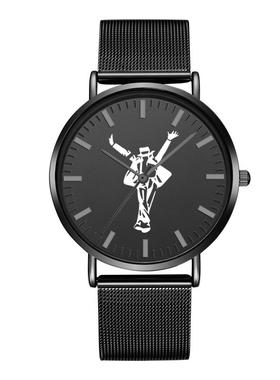 迈克尔杰克逊 michael jackson潮男石英表超薄手表腕表防水机械表