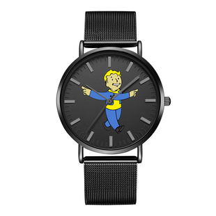 辐射4Fallout 4游戏周边手表111 避难所钢带男士欧美腕表情侣男表