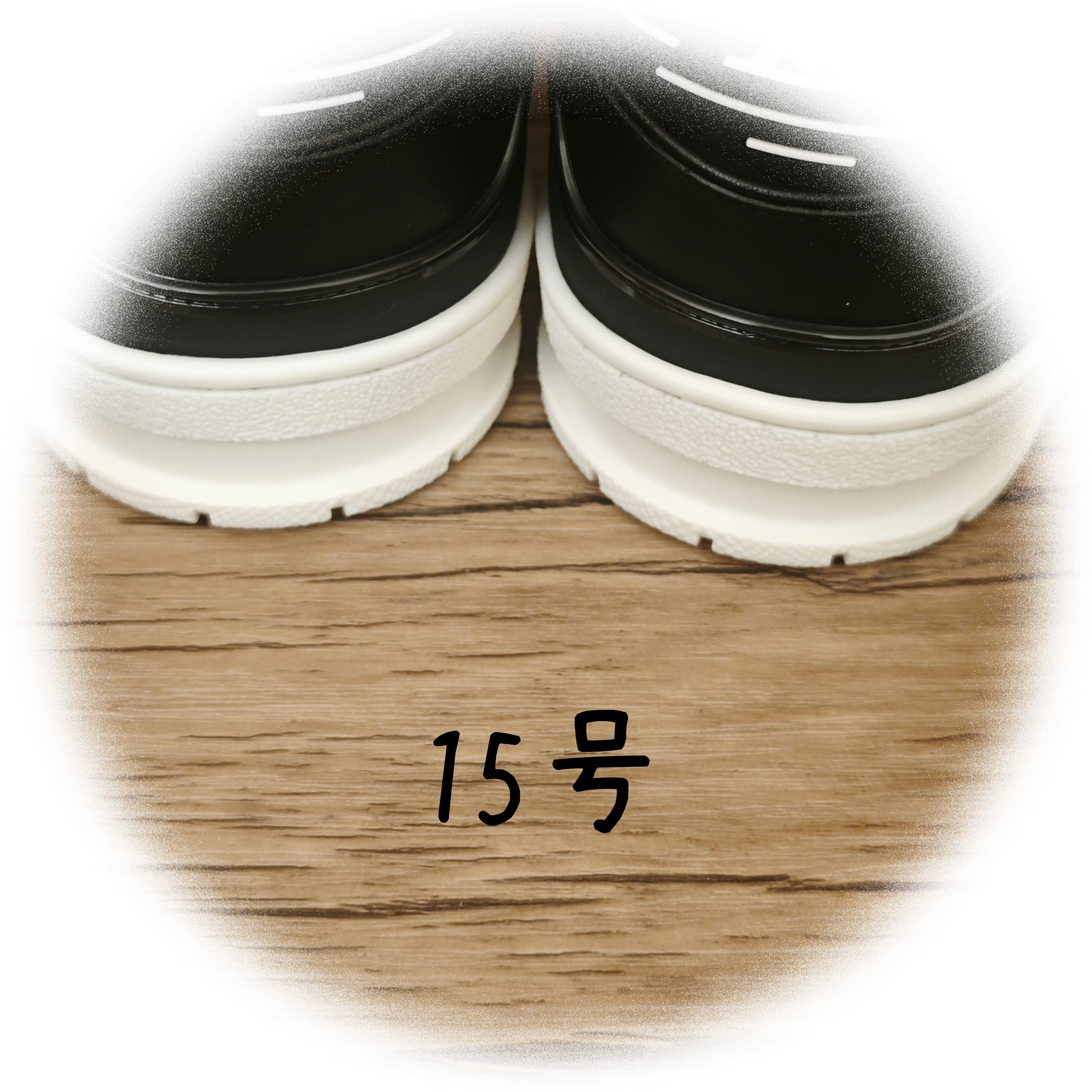 thumbnail for No. 15 All black leather series JELLY V2 sneakers