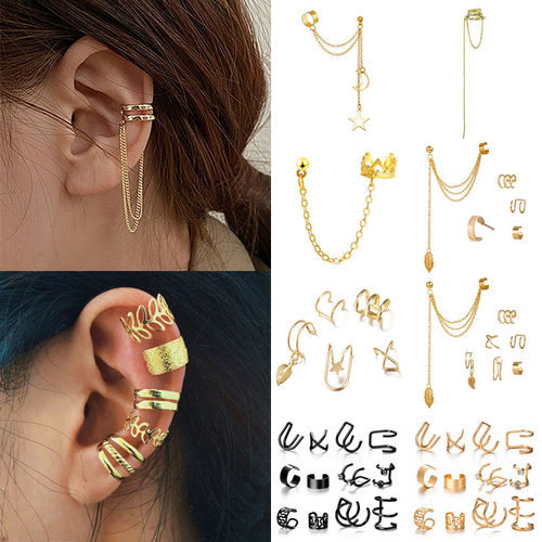 New Long Tassel Ear Cuff Multilayer No Piercing Hook Clip