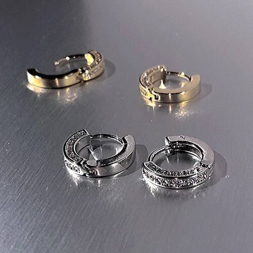 Fashion Stainless Steel Huggies Small Hoop Earrings For