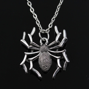 Halloween Spider Pendants Round Chain New Cross Fashion
