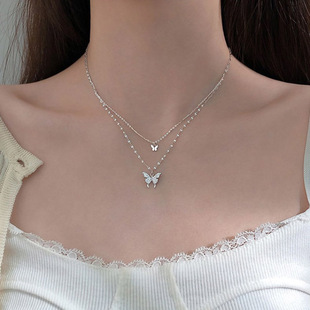 925 Sterling Silver Color O-Chain Double Layer Exquisite