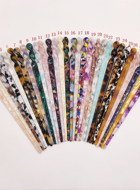 Vintage Chinese Style Hair Sticks Acetate Resin Chopstick