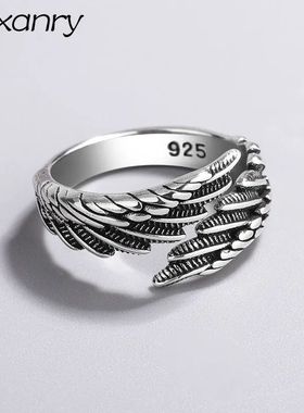 FOXANRY Silver Color Rings Fashion Hip Hop Vintage Couples