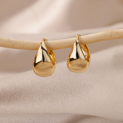 Stainless Steel Chunky Hoop Earrings For Women Friends