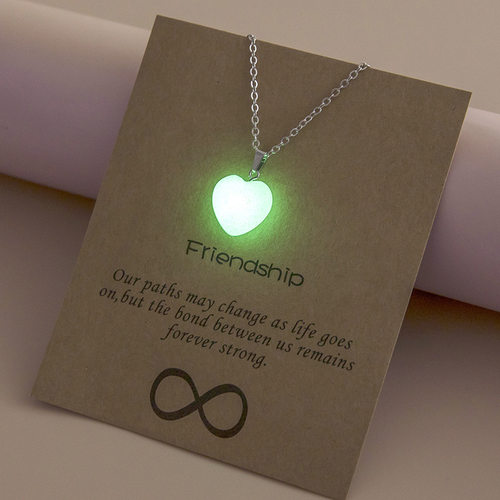 New Simple Luminous Beads Necklace Glowing Night Round Star