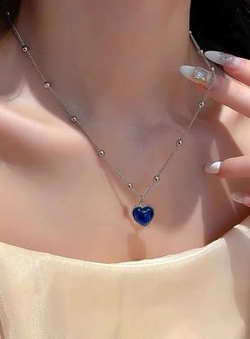 Candy Color Changing Heart Pendant Necklace For Women