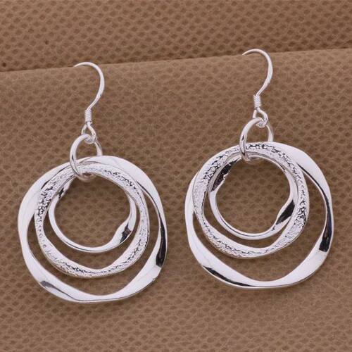 Production Silver Color Earrings Charm Women Lady
